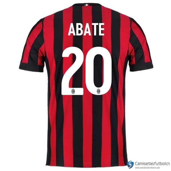 Camiseta Milan Primera equipo Abate 2017-18